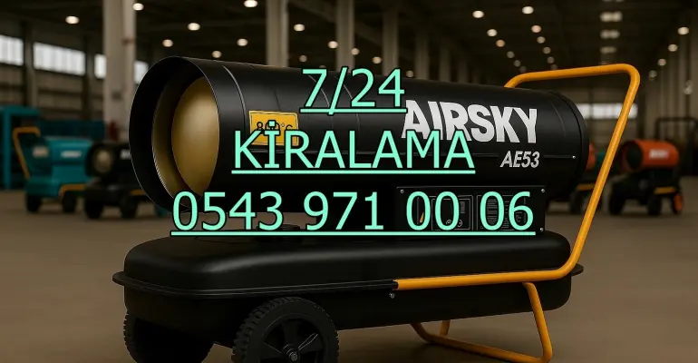 Kiralık şantiye nem alma cihazı